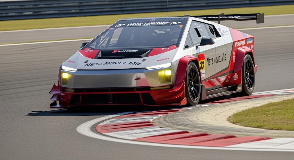 テスラサイバートラックレーシングカー