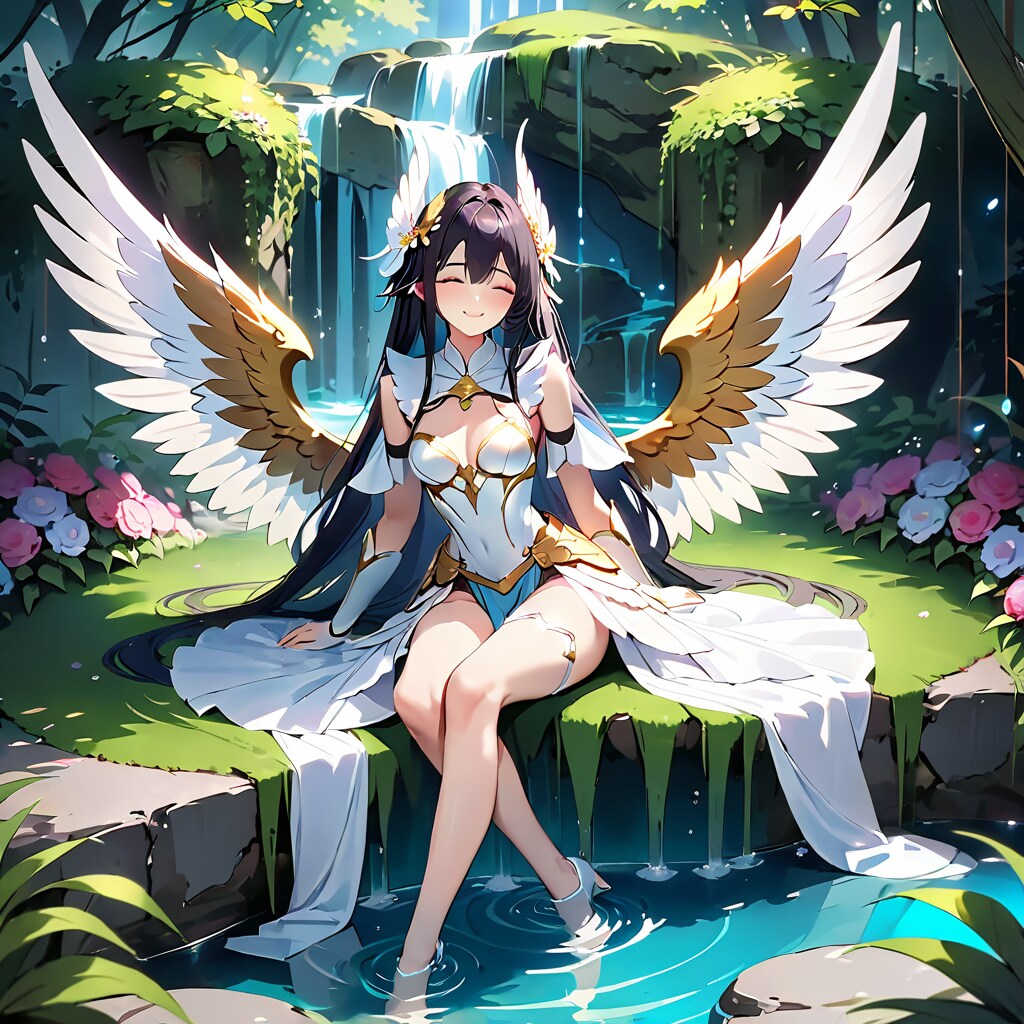 腰羽根だと女神っぽいな・・・なんでだろう？ | の人気AIイラスト・グラビア