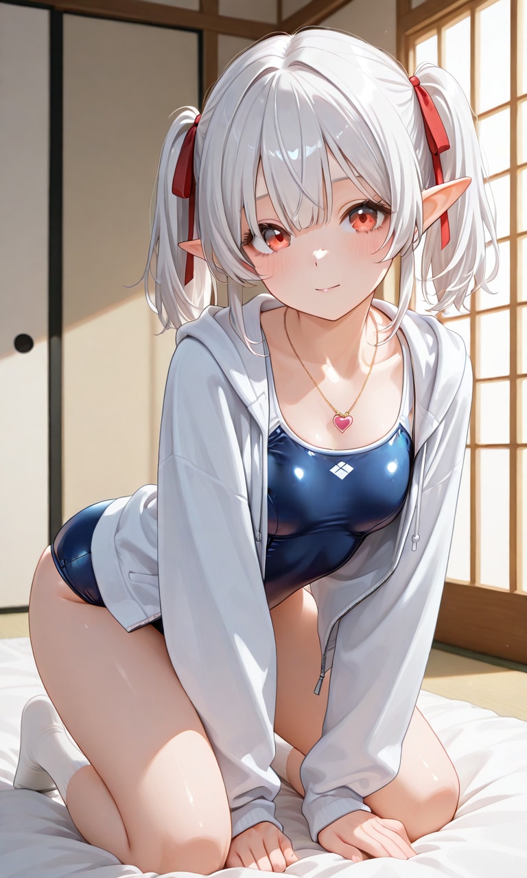23、朝起こしに来たシロネさん