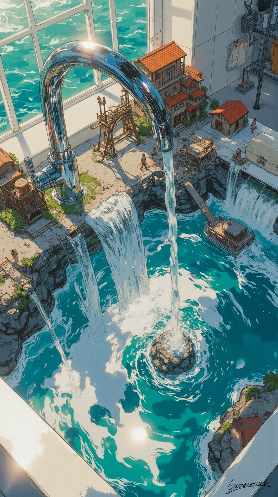 シリーズ・ミニアリウム［３］／スマホ壁紙アーカイブ | の人気AIイラスト・グラビア