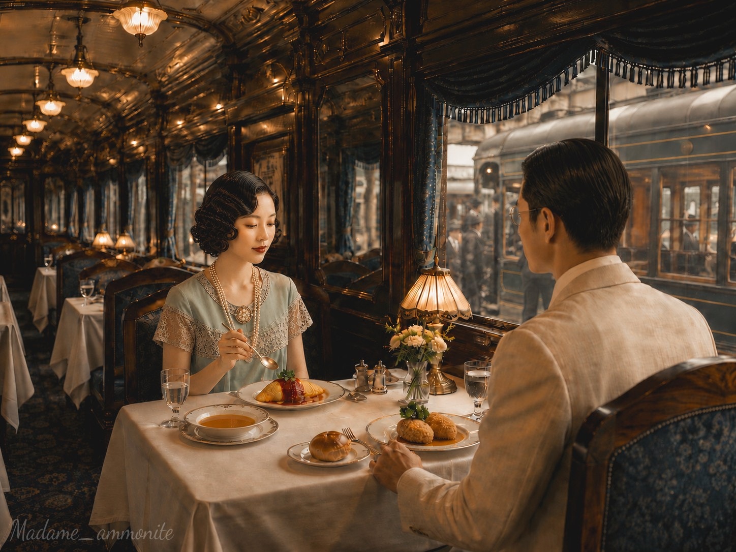 『窓辺の昼餉』
