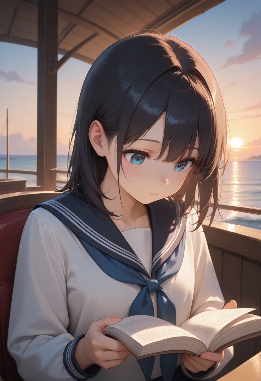 離島暮らしの少女
