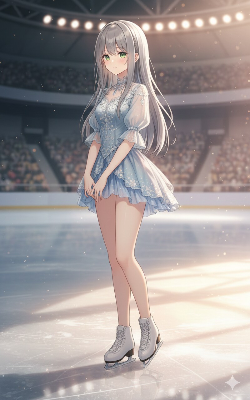 氷上に咲く光 | の人気AIイラスト・グラビア