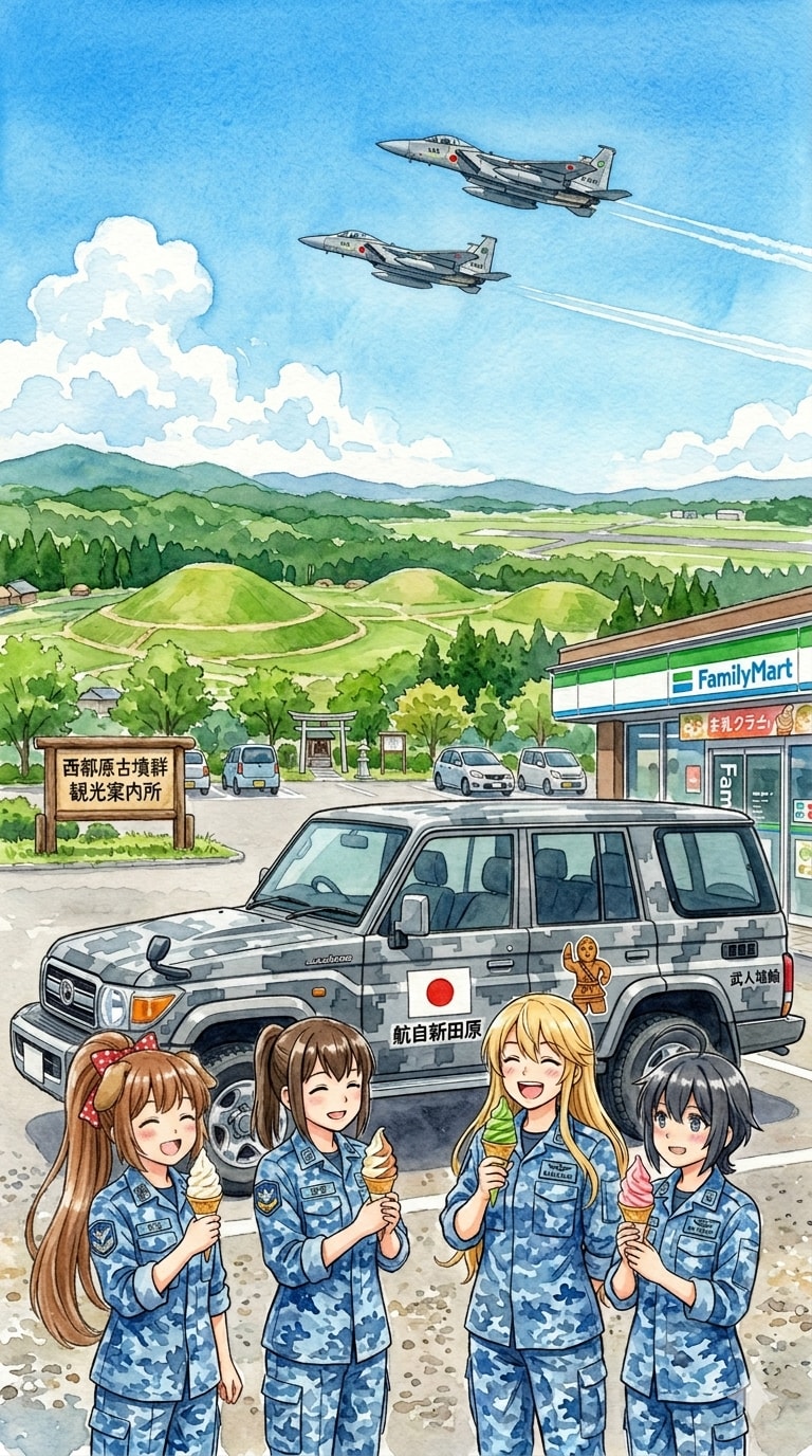 西都原古墳群（トヨタランクル250）