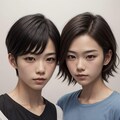 女性化する青年達 2枚目