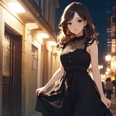夜会の黒薔薇