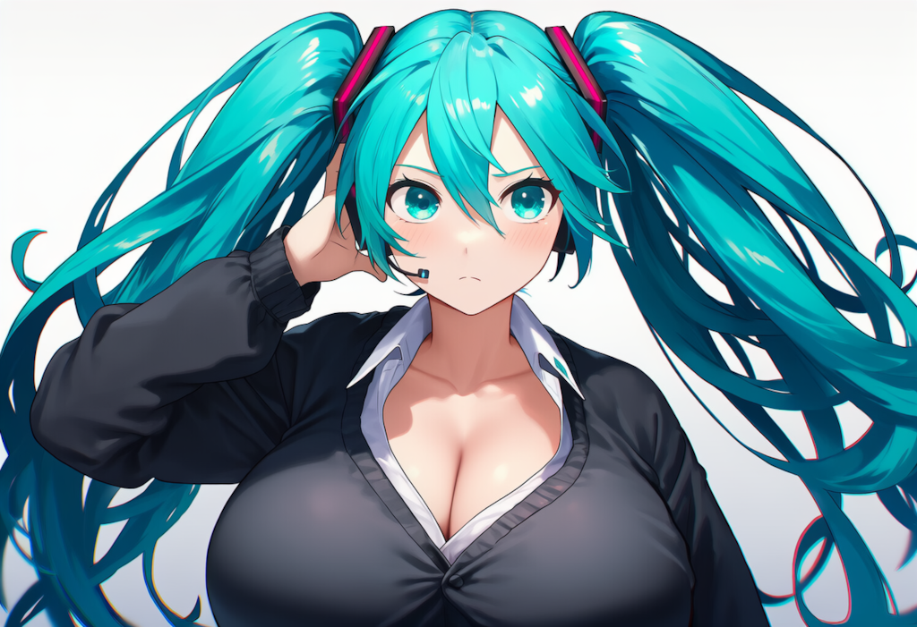 ボカロ　ローリングガール　初音ミク（爆乳版）