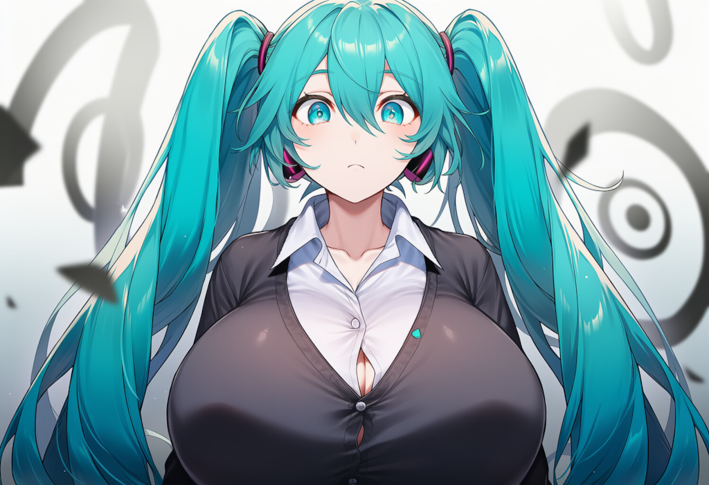 ボカロ　ローリングガール　初音ミク（爆乳版）