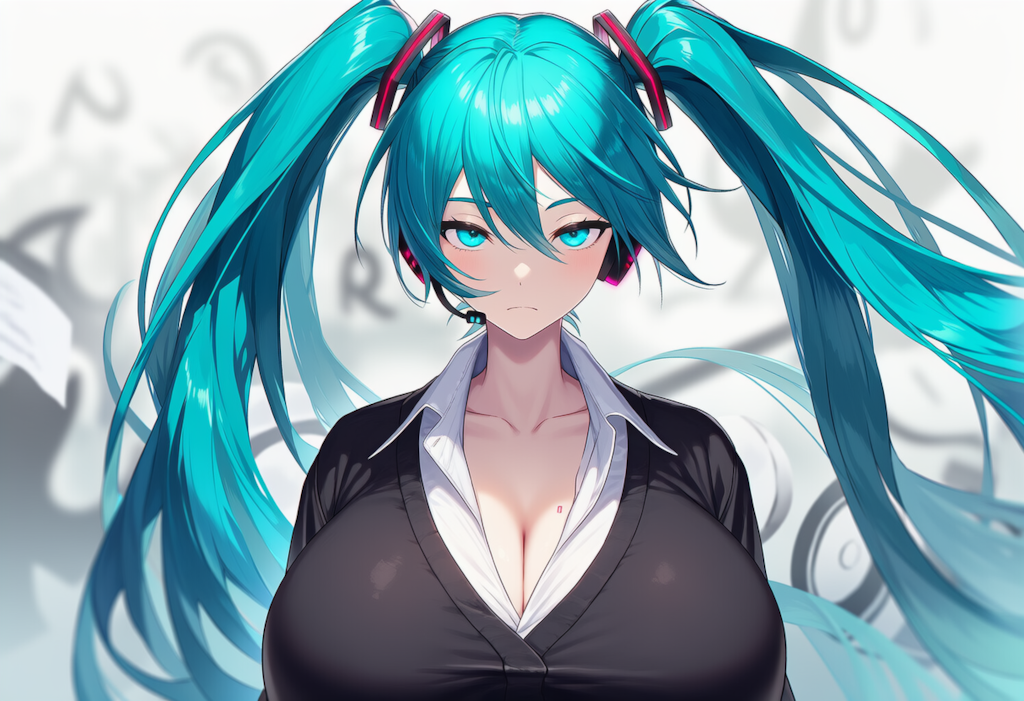 ボカロ　ローリングガール　初音ミク（爆乳版）
