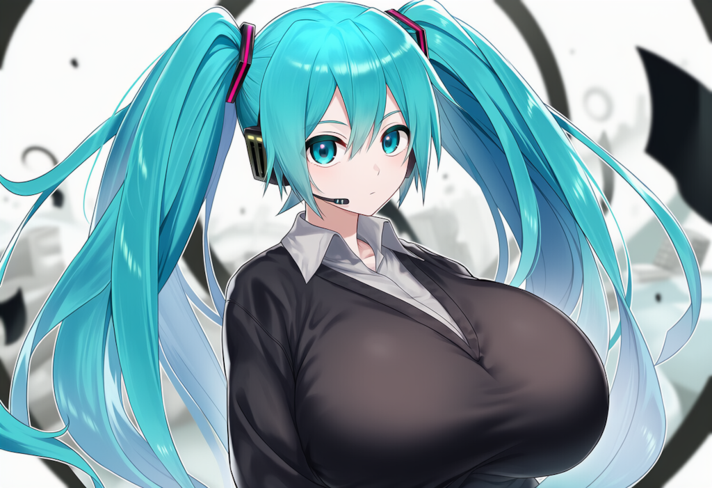 ボカロ　ローリングガール　初音ミク（爆乳版）