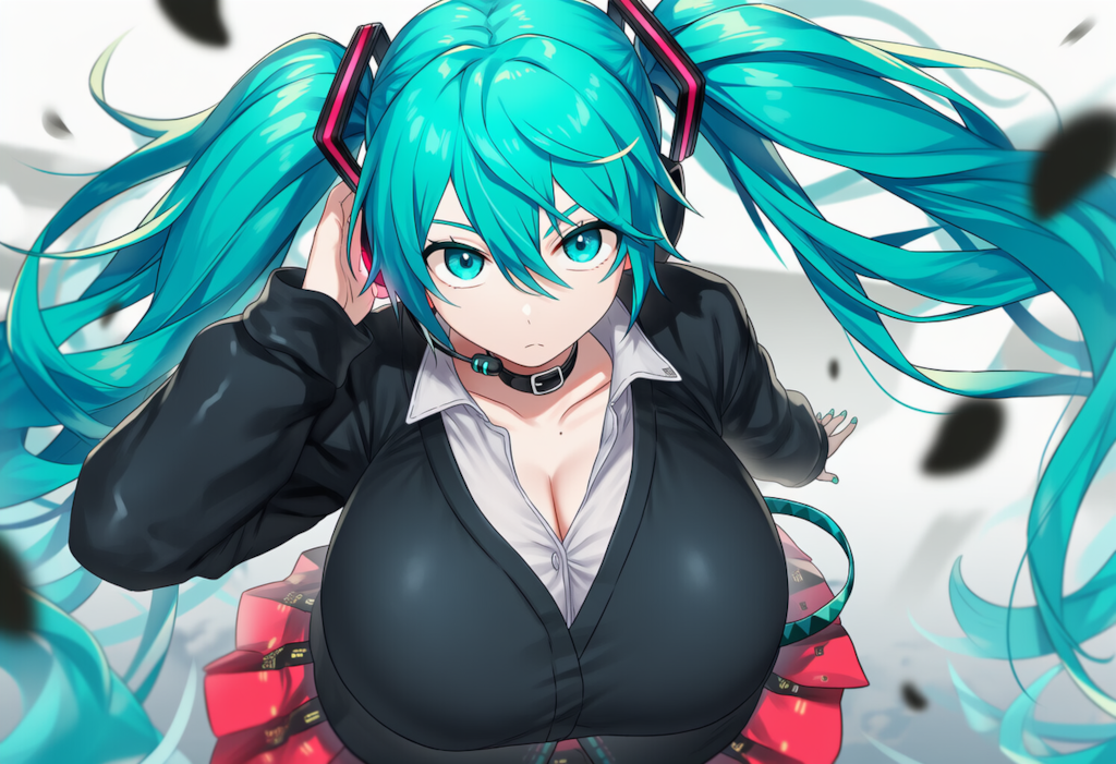 ボカロ　ローリングガール　初音ミク（爆乳版）