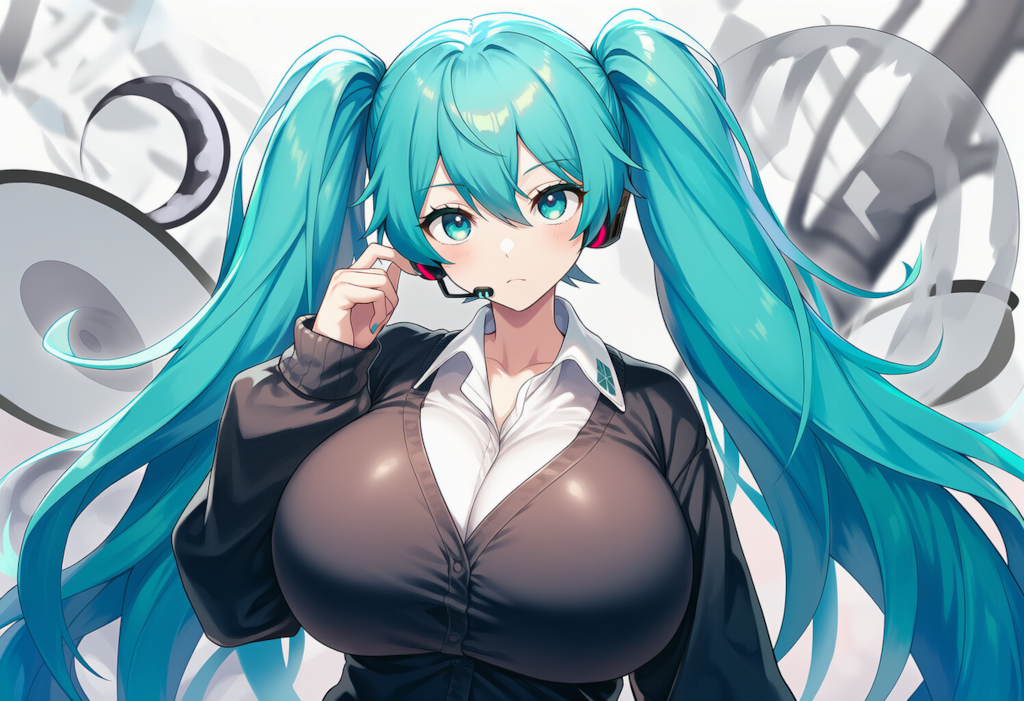 ボカロ　ローリングガール　初音ミク（爆乳版）