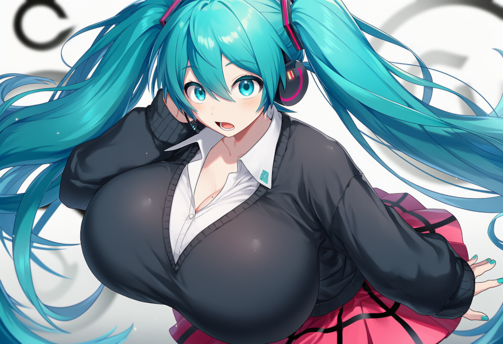 ボカロ　ローリングガール　初音ミク（爆乳版）