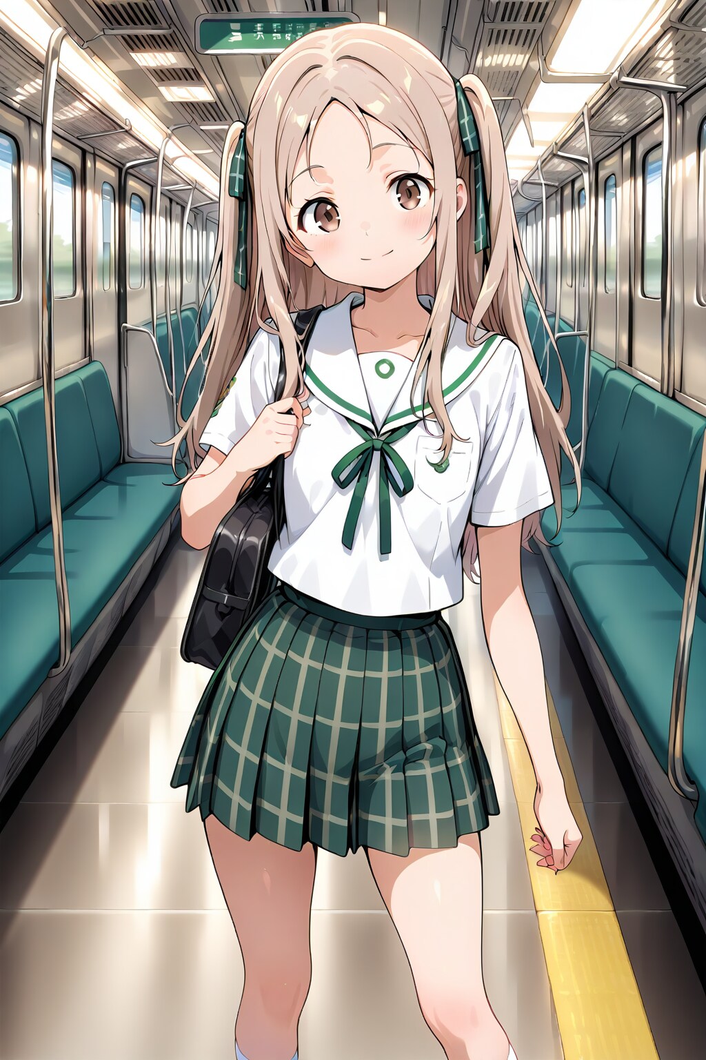 夏休み中だと空いてるね | の人気AIイラスト・グラビア