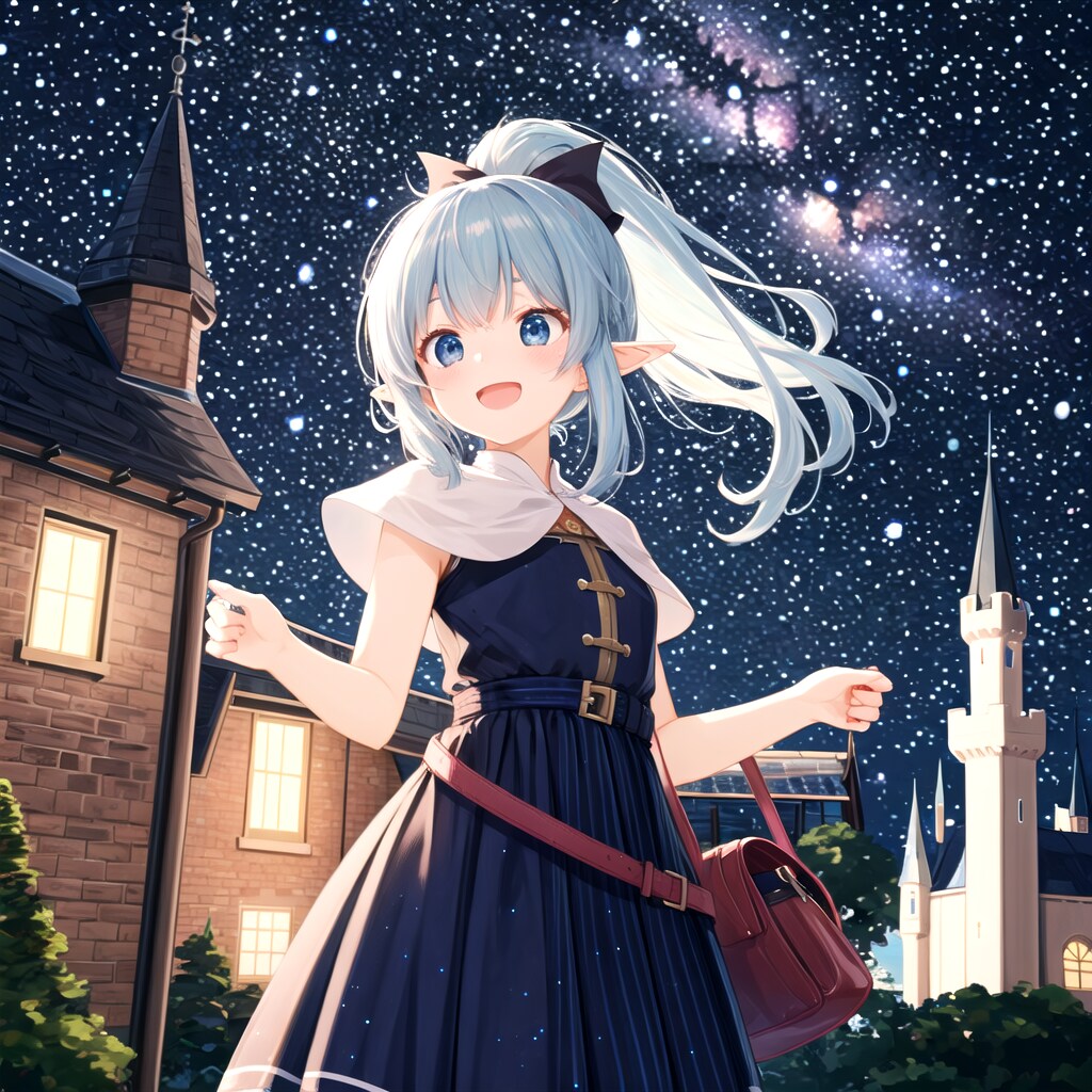 わぁ！今日は星が綺麗！！ | の人気AIイラスト・グラビア