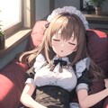 休憩中のメイドさん 2枚目