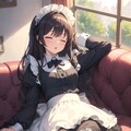 休憩中のメイドさん 5枚目