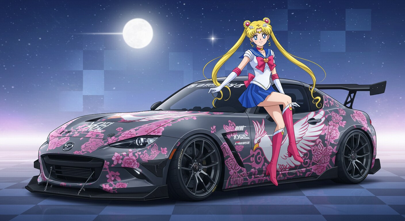 セーラームーンとロードスター | の人気AIイラスト・グラビア