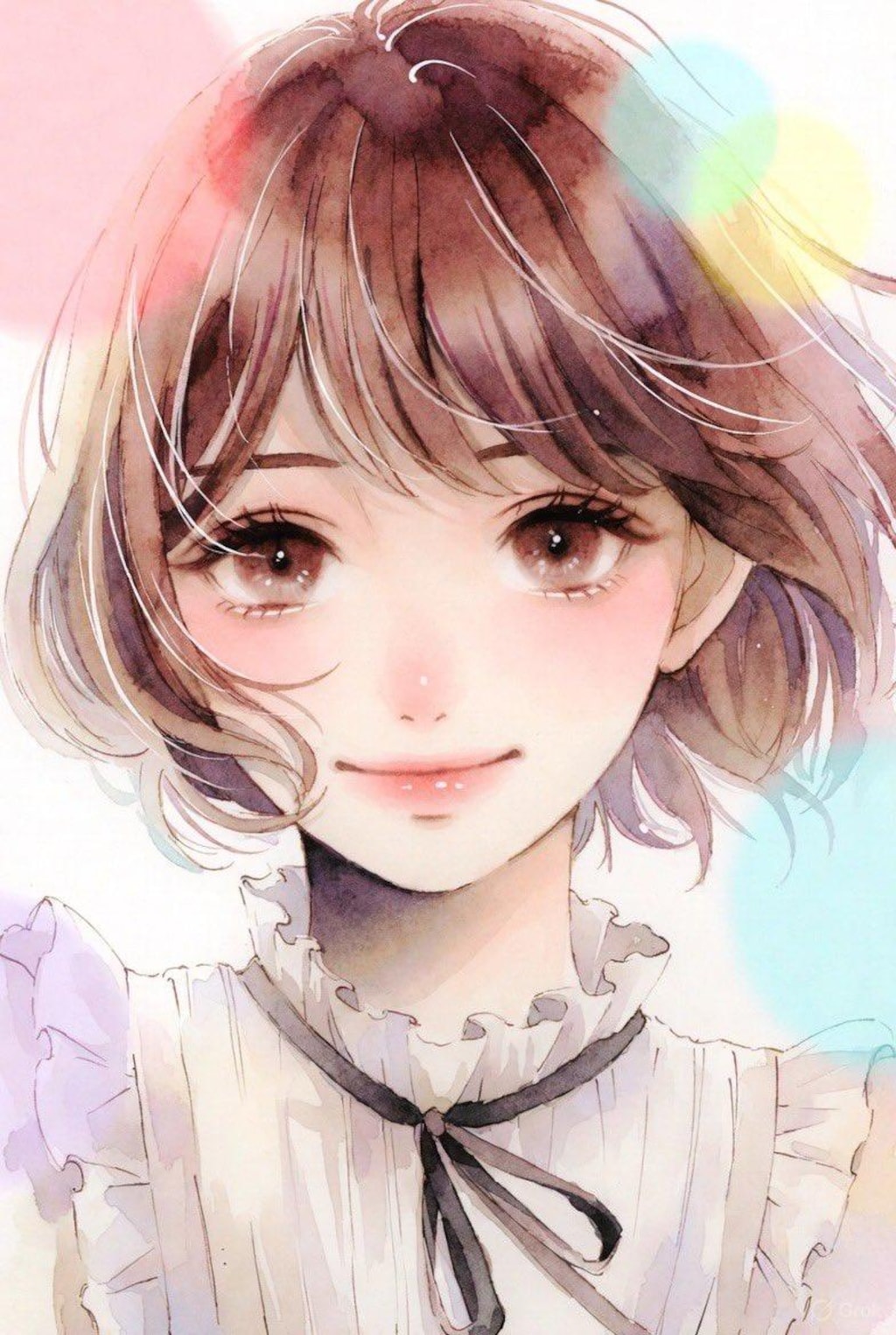 水彩画風