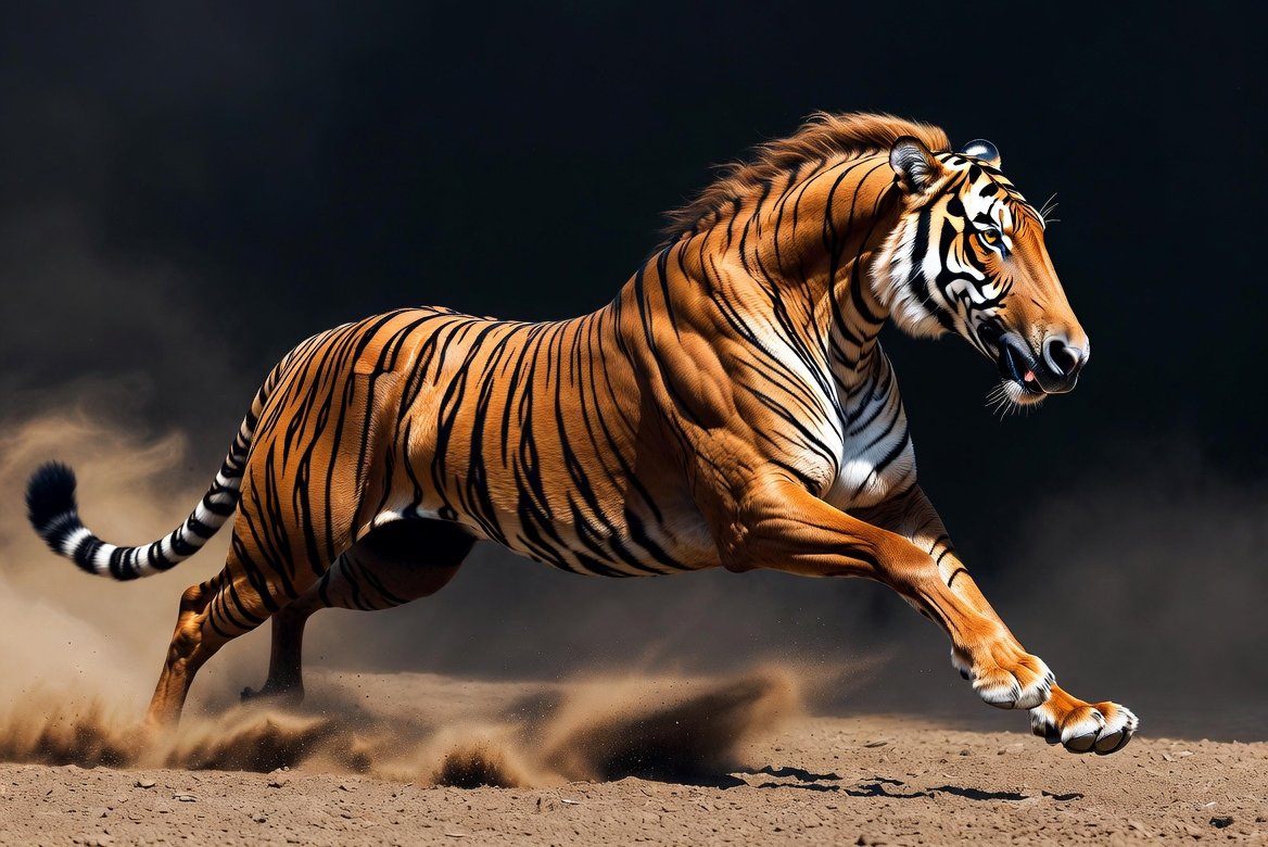 虎🐅×馬🐎 | の人気AIイラスト・グラビア