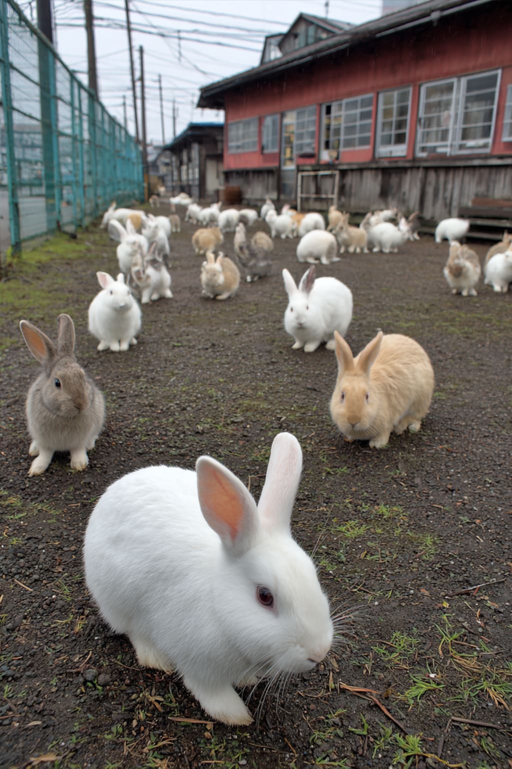 ウサギ小屋より脱走中