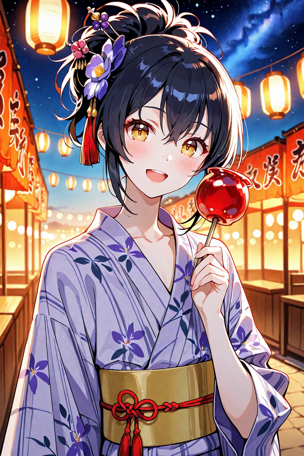 浴衣美少女は天真爛漫？ #花火が待ちきれない彼女とのやれやれお祭り道中