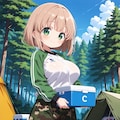 キャンプ場のこはるちゃん 2枚目