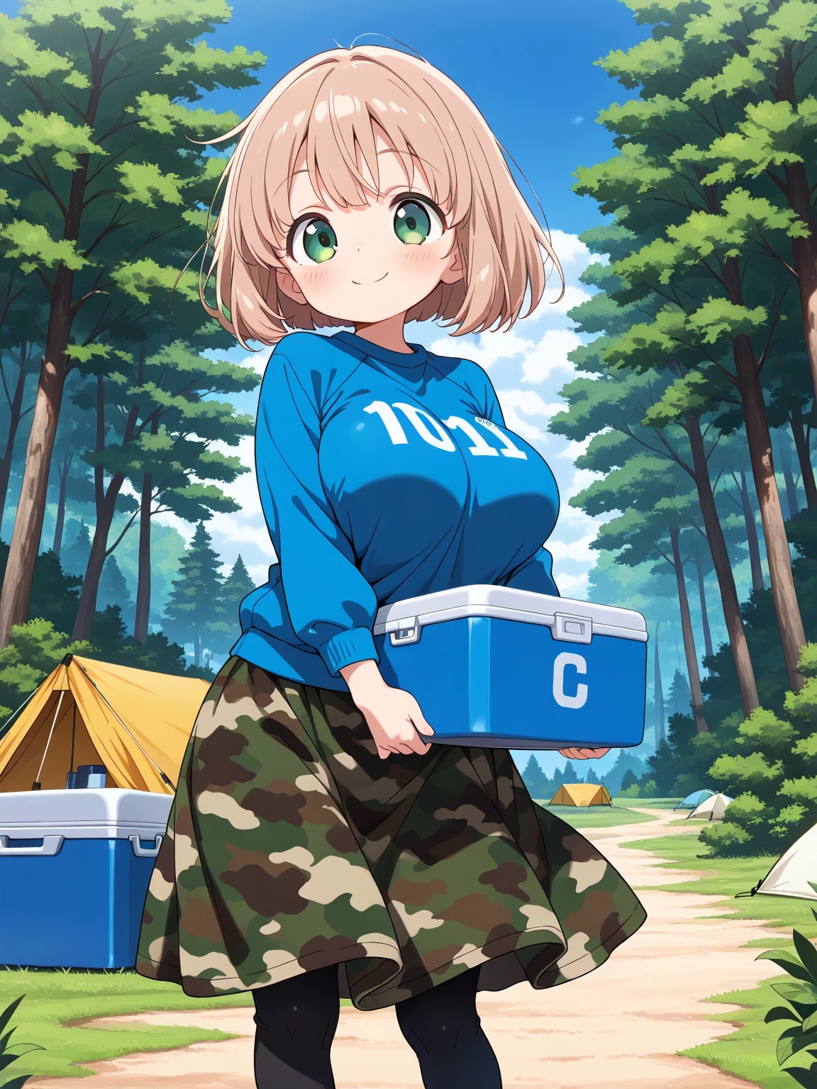 キャンプ場のこはるちゃん