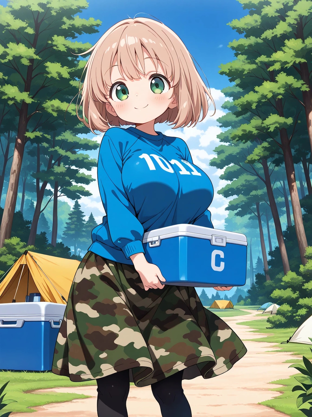 キャンプ場のこはるちゃん