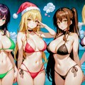 V4Bさんでクリスマス水着 3枚目