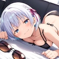 彼女は照れてます 2枚目
