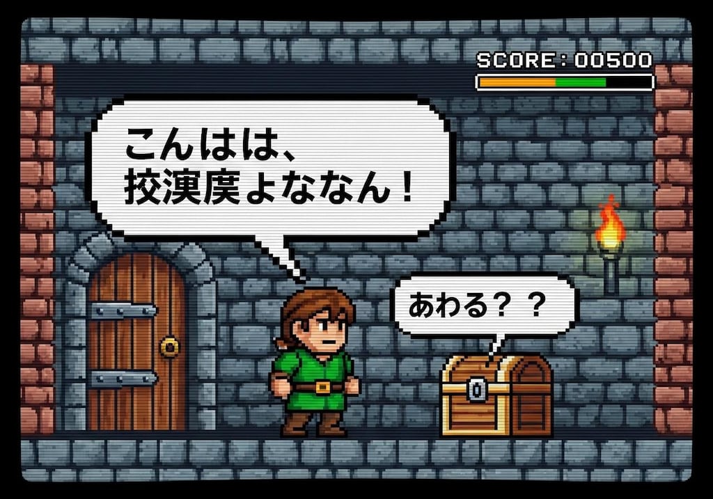 今日はレトロゲームを喋らせてみた