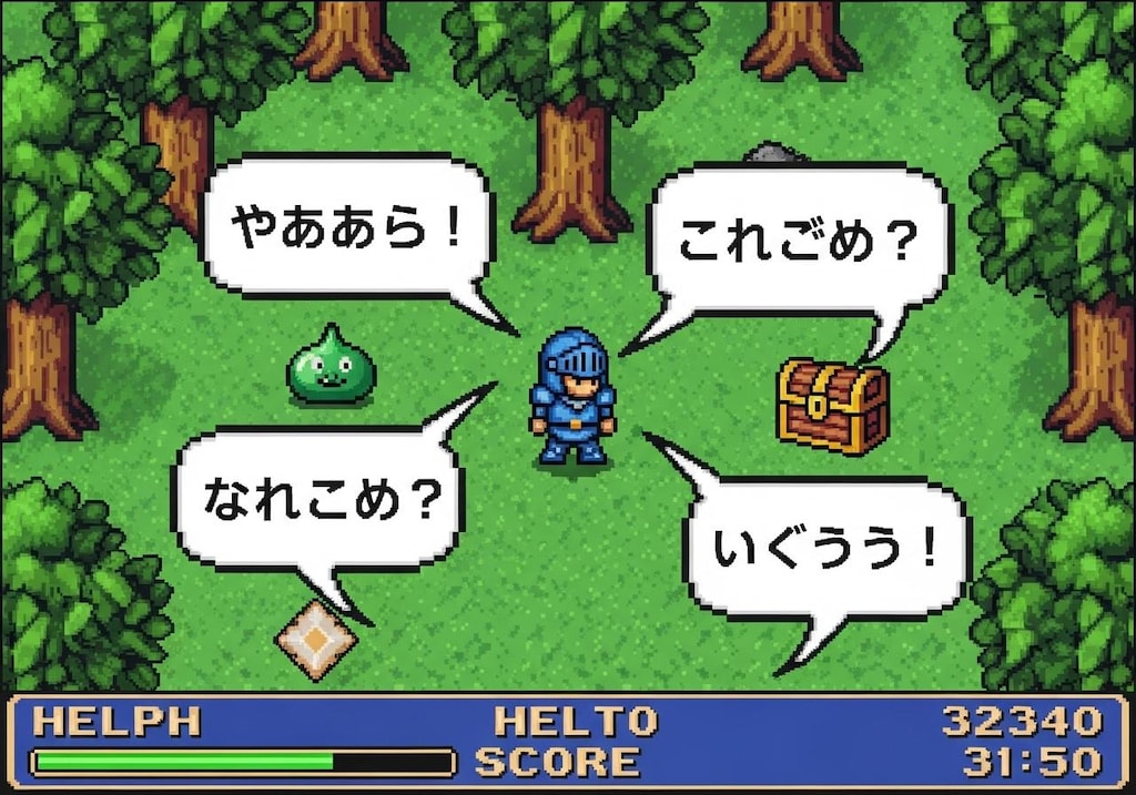 今日はレトロゲームを喋らせてみた