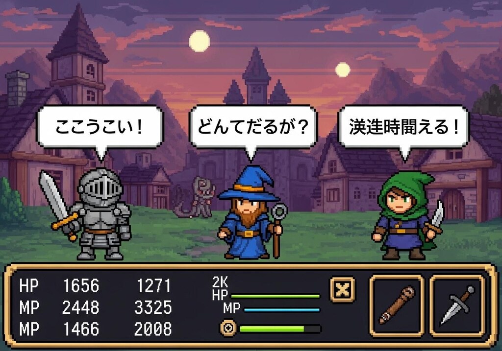 今日はレトロゲームを喋らせてみた