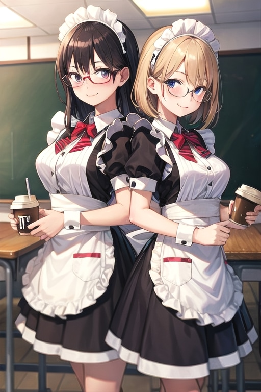 出し物はメイド喫茶 | の人気AIイラスト・グラビア