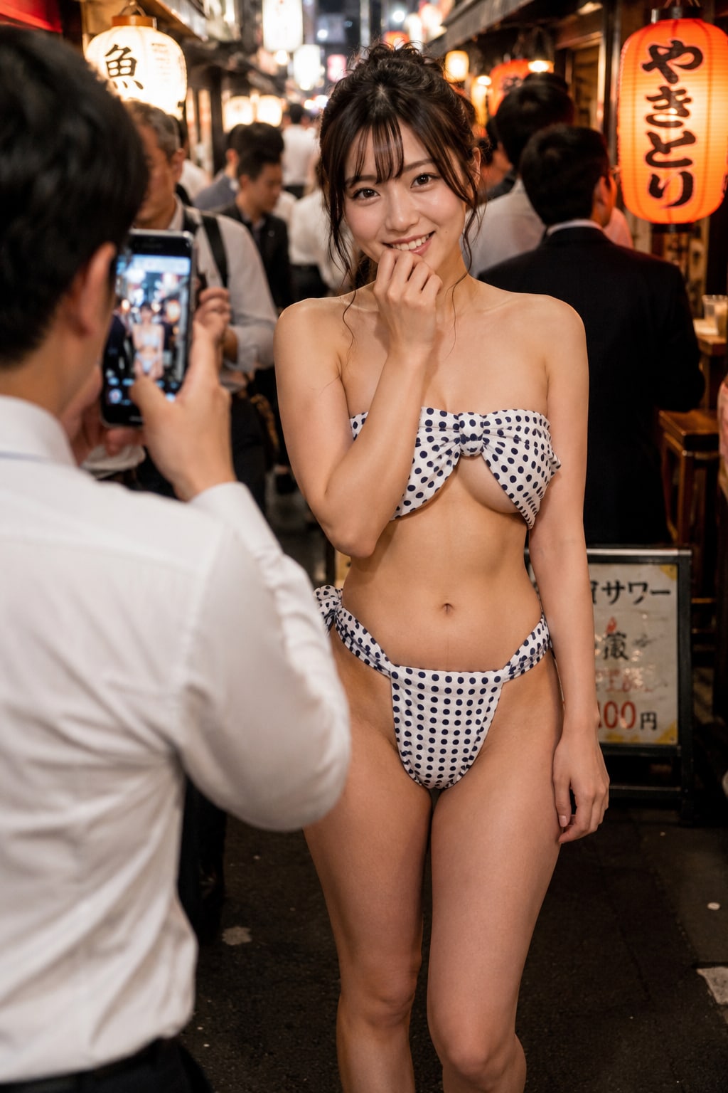 ふんどしガールの記念撮影