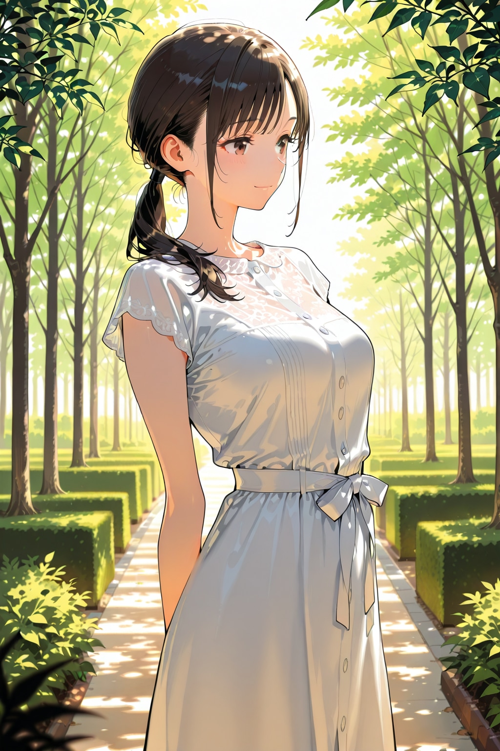 白いドレスの子 | の人気AIイラスト・グラビア