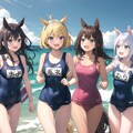 娘は皆んなパッパカ走る♪パッパカ走る♪夏も走る♪ 4枚目