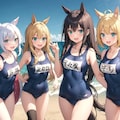 娘は皆んなパッパカ走る♪パッパカ走る♪夏も走る♪ 5枚目