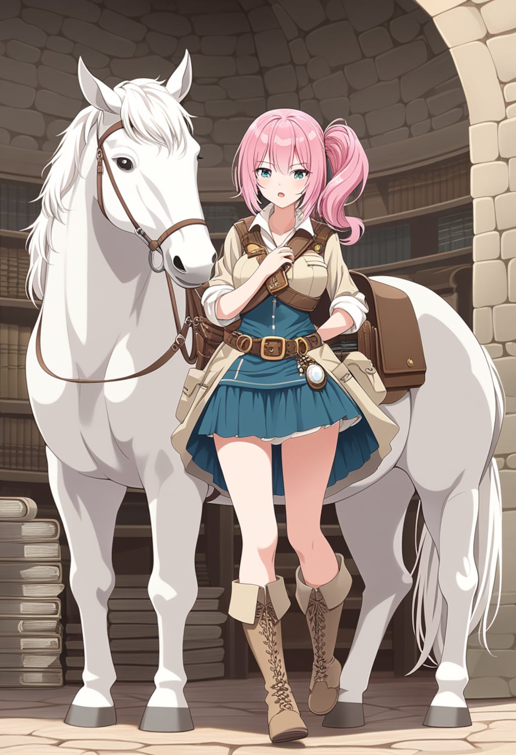 冒険者と白馬　ー遺跡調査に出発ー