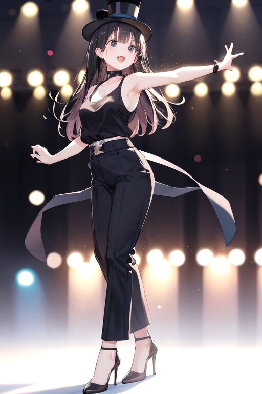 先輩アイドル歌手・黒猫絵馬　アイドルダンスフェスティバルに出演