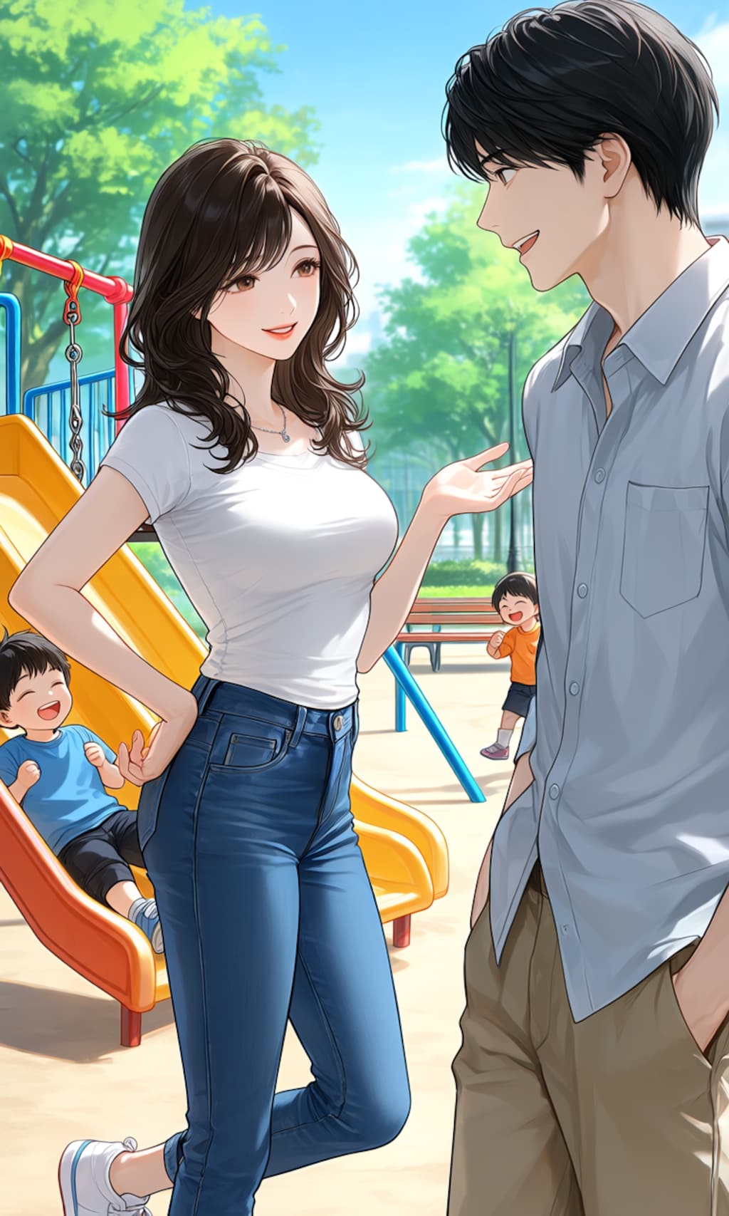 公園でナンパされた子持ち妻