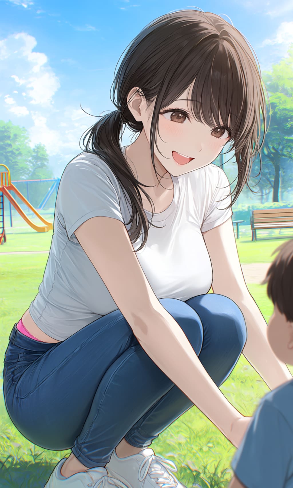公園でナンパされた子持ち妻