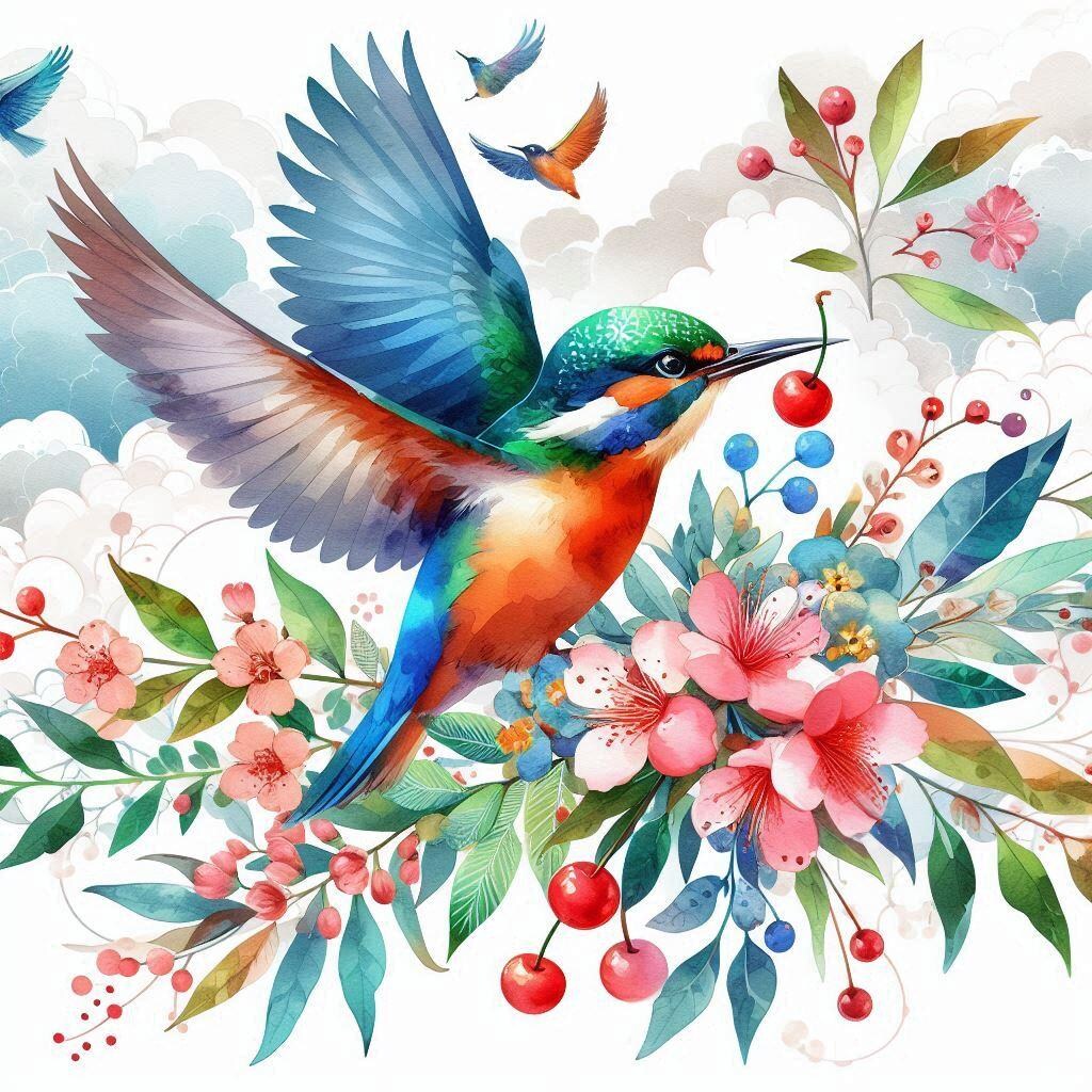 くちばしにチェリー