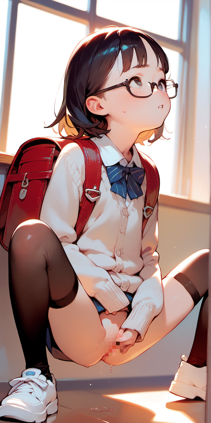 自慰してる（ランドセル）