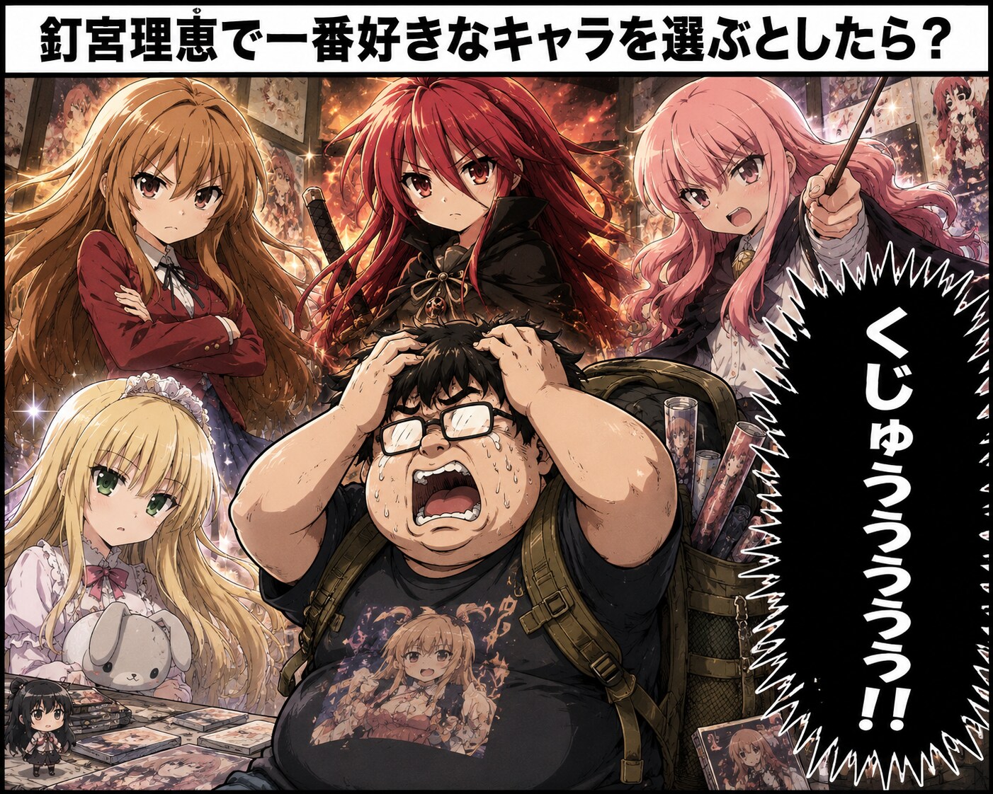釘宮理恵で一番好きなキャラを選ぶとしたら？