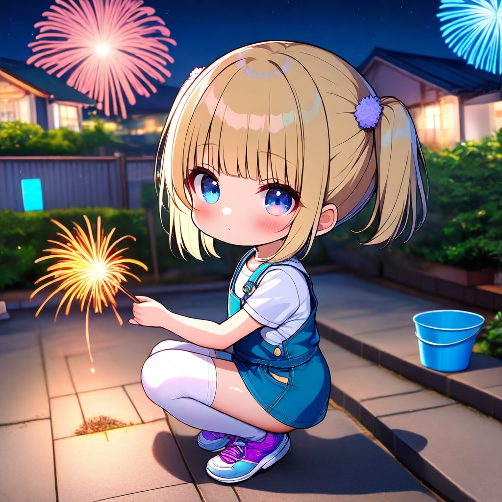 手持ち花火～♪