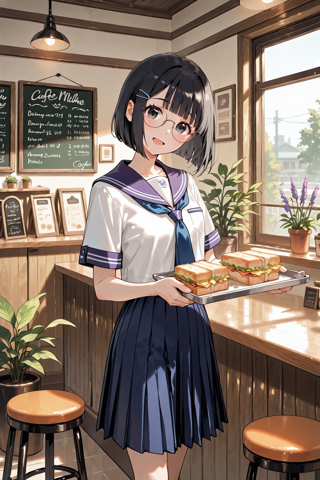 妹ちゃん✨カフェへようこそ‼️🥰☕️✨３８２ | の人気AIイラスト・グラビア