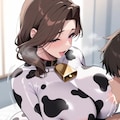 牛柄ボディスーツ 2枚目