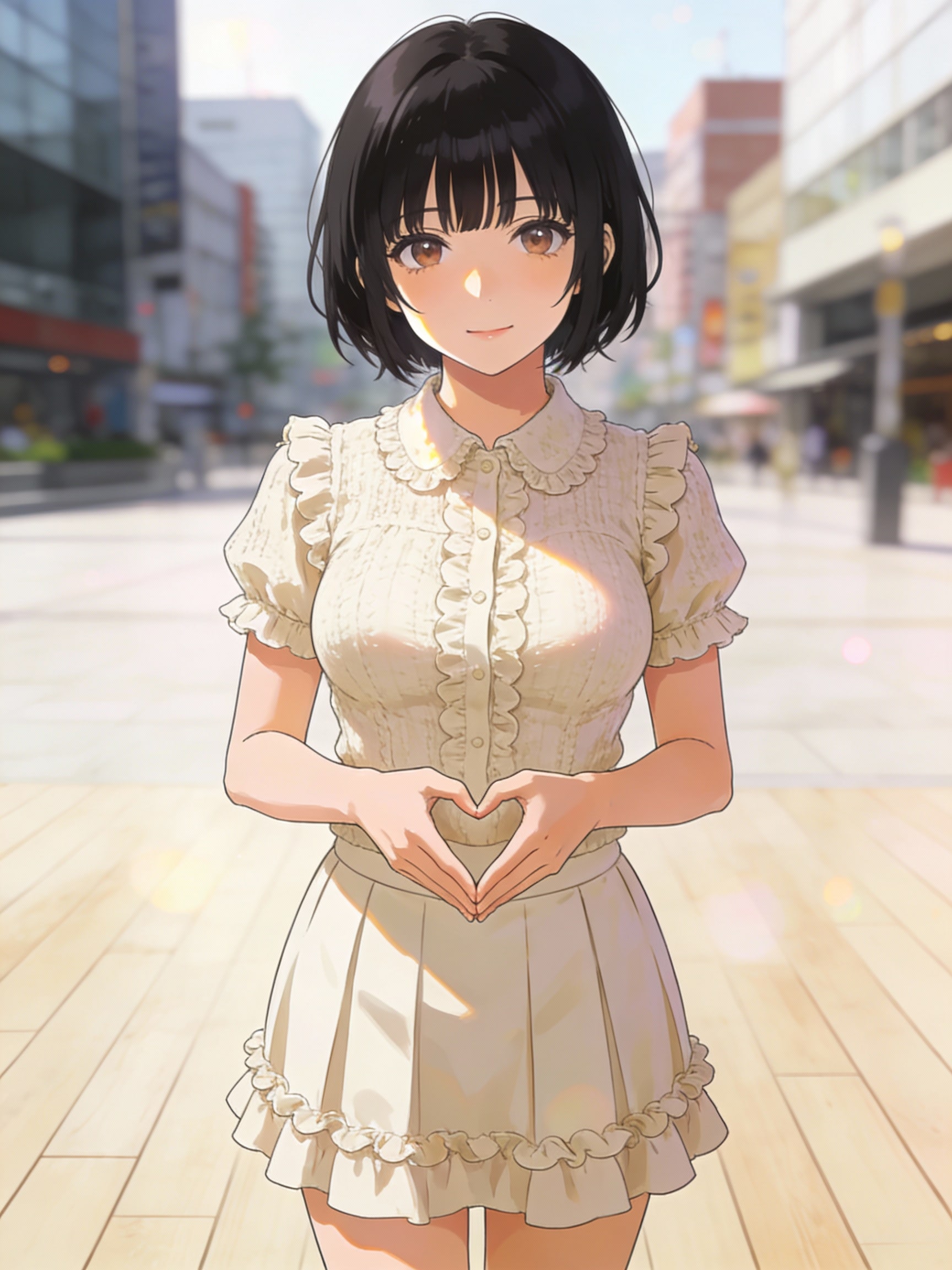 ハートを受け止めて